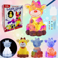 MiniCrafters – Creativiteit & Leren – DIY Lamp Dieren Schilderset Hert | Educatief Speelgoed