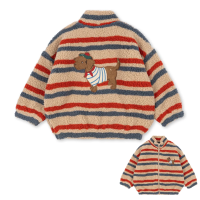 WarmHug – Comfortabel & Trendy – Kinder Fleece Jas met Speelse Prints Jas / Hond / 120 (5–6 jaar) | Educatief Speelgoed