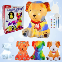 MiniCrafters – Creativiteit & Leren – DIY Lamp Dieren Schilderset Hond | Educatief Speelgoed