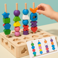 Woods™   Stimuleer Creativiteit & Verbeter Vaardigheden   Kleurrijke Montessori Puzzelset | Educatief Speelgoed