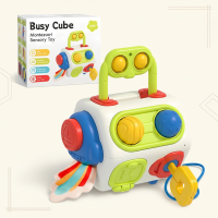 BusyCube – Slim & Speels – Montessori Fidget Kubus 10 in 1 | Educatief Speelgoed