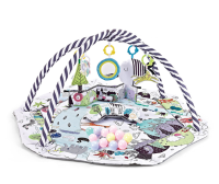 SensoryHaven – 8 in 1 Groei & Spel – Baby Speelkleed Zwart/Wit | Educatief Speelgoed