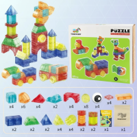 MagniCube – Creatief & Educatief – Magnetische Bouwblokken Set 66 Stuks | Educatief Speelgoed