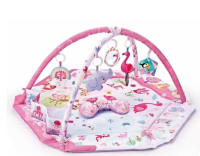 SensoryHaven – 8 in 1 Groei & Spel – Baby Speelkleed Roze | Educatief Speelgoed