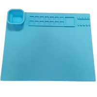 Canvas Mat™   Schoonmaken is een makkie   Verf Placemet Blauw | Educatief Speelgoed