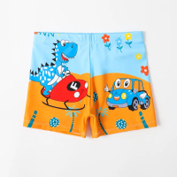 CoolBreeze – Zomers & Ademend – Strakke Kinder Zwembroek Dino Strand / XL (5–6 jaar) | Educatief Speelgoed