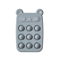Fidget Toy™   Bijtring & Fidget speelgoed in 1   Siliconen Fidget Telefoon Telefoon   Blauw | Educatief Speelgoed