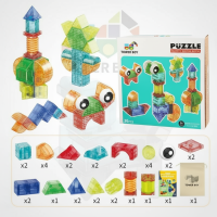 MagniCube – Creatief & Educatief – Magnetische Bouwblokken Set 36 Stuks | Educatief Speelgoed