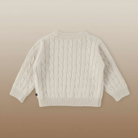 CozyWool – Warm & Comfortabel – Kinder trui van fijne wolmix Trui / Beige / 90 (18–24 maanden) | Educatief Speelgoed