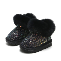 Mini Fashion™   Warm & Stijlvol   Glitter Kinder Winterschoenen Zwart / 27 (5 6 jaar) | Educatief Speelgoed