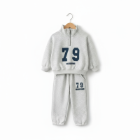 Mini Fashion™   Modieus & Zacht – Relax Outfit voor kinderen Grijs / 110 (4 jaar) | Educatief Speelgoed