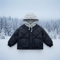 CozyShield – Warm & Stoer – Gewatteerde Hoodie Jas Blauw / 110 (3 4 jaar) | Educatief Speelgoed