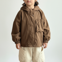 CozyShield – Winddicht & Comfortabel – Kinder Parka Bruin / 130 (6 jaar) | Educatief Speelgoed