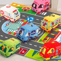 Car Playmat™   Cartoon Avonturen   Auto Speelmat | Educatief Speelgoed