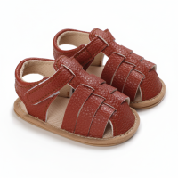 Mini Fashion™   Zachte Pasvorm   Kinder Sandalen Roestbruin / 15 (12 18 maanden) / Gesloten Teen | Educatief Speelgoed
