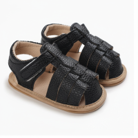 Mini Fashion™   Zachte Pasvorm   Kinder Sandalen Zwart / 15 (12 18 maanden) / Gesloten Teen | Educatief Speelgoed