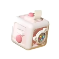 Cube Senses Toy™   Leerzaam & Leuk   Kubus Zintuigen Speelgoed Roze kubus | Educatief Speelgoed