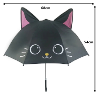 Kids Umbrella™   Dansen in de regen   Paraplu voor Kinderen Zwarte Kat | Educatief Speelgoed