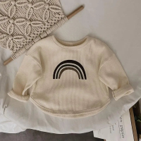 Mini fashion™   Geschikt Voor Elk Seizoen   Lange Mouwen T shirt Beige / 100 (3 jaar) | Educatief Speelgoed