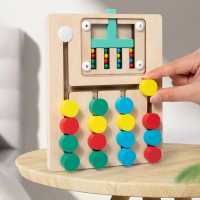 Woods™   Creatief & Leerzaam   Houten Sorteerpuzzel 4 kleuren | Educatief Speelgoed