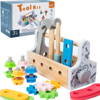 Woods™   Creatief & Probleemoplossend   Houten Gereedschapskist Toolbox | Educatief Speelgoed