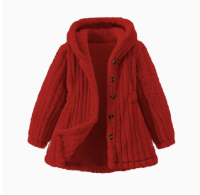 Mini Fashion™   Zachte Fleece Binnenvoering voor Meisjes   Winterjas Rood / 110 (4–5 jaar) | Educatief Speelgoed