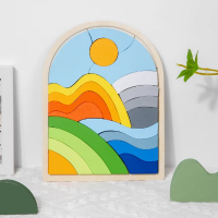 Woods™   Regenboogblokjes Magie   Puzzelblokken Berg | Educatief Speelgoed