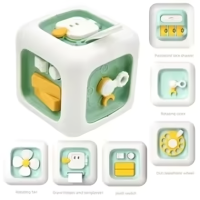 Cube Senses Toy™   Leerzaam & Leuk   Kubus Zintuigen Speelgoed Donkergroene kubus | Educatief Speelgoed