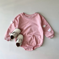 Mini Fashion™   Schattige Printjes   Sweatshirt Romper Roze / 62 (1 3 maanden) | Educatief Speelgoed