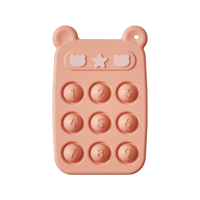 Fidget Toy™   Bijtring & Fidget speelgoed in 1   Siliconen Fidget Telefoon Telefoon   Oranje | Educatief Speelgoed
