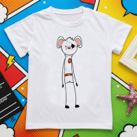 Boys & Girls Summer Tee – Comfort & Speels – Leuke Print Kinder T shirt Supermuis / 120 (6–7 jaar) | Educatief Speelgoed