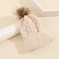 Mini Fashion™   Eigen lettertype   Muts met pompon Beige / 7 | Educatief Speelgoed