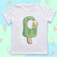 Boys & Girls Summer Tee – Comfort & Speels – Leuke Print Kinder T shirt Groene ijsje / 150 (9–10 jaar) | Educatief Speelgoed