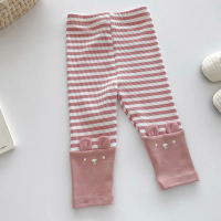 Mini Fashion™   Zacht Voor De Huid   Kinder Legging Roze   Strepen / 110 (4 jaar) | Educatief Speelgoed
