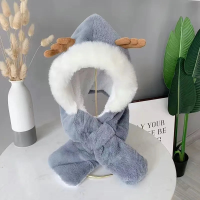 Mini Fashion™   Warm & Knus   Muts & Sjaal In 1 Blauw / One Size (0 2 jaar) | Educatief Speelgoed