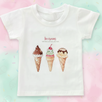 Boys & Girls Summer Tee – Comfort & Speels – Leuke Print Kinder T shirt IJs trio / 80 (2–3 jaar) | Educatief Speelgoed
