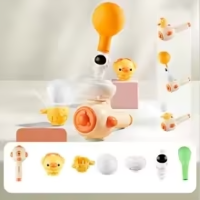 Montessori Blowing Toy™   Verbeter Vaardigheden & Communicatie   Montessori Blaasplezier Speelgoed 3 in 1 geel | Educatief Speelgoed