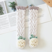 Mini Fashion™   Knusse beenwarmers   Kindersokken Khaki Ananas | Educatief Speelgoed