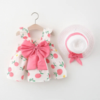 Mini Fashion™ – Zoet & Zomers – Fruit Jurk (incl. GRATIS strohoed) Roze / 100 (2–3 jaar) | Educatief Speelgoed