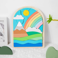 Woods™   Regenboogblokjes Magie   Puzzelblokken Regenboog | Educatief Speelgoed