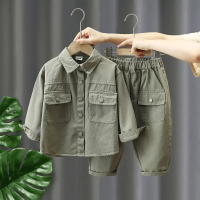 Mini Fashion™   Zacht & Comfortabel   2 Delige Denim Herfstset Groen / 110 (4 jaar) | Educatief Speelgoed