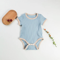 Mini Fashion™   Leuke Kleurencombinaties   Baby Romper Blauw / 60 (3 6 maanden) | Educatief Speelgoed