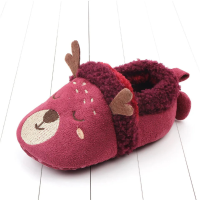 Mini Fashion™   Knuffel zachte dieren   Peuter Dieren pantoffels Hert Rood / 16 (7 12 maanden) | Educatief Speelgoed