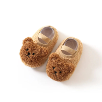 Mini Fashion™   Warm & Zacht   Kinder Slofjes Khaki Beer / 19 (6 9 maanden) | Educatief Speelgoed