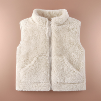 MiniWarm – Licht & Isolerend – Vest met Verdikte Fleecevoering Wit / 100 (3–4 jaar) | Educatief Speelgoed