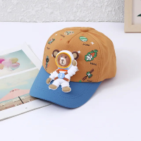 Mini Fashion™   Sun Smiles   Kinder Baseballpet Beige/Blauw / One Size (1 4 jaar) | Educatief Speelgoed