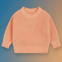 PureSoft – Classic & Knus – Stevige gebreide trui Oranje / 130 (6 jaar) | Educatief Speelgoed