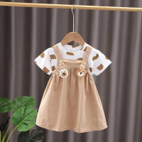 Mini Fashion™   Speels & Comfortabel   Beertjes Kinder Setje Jurk + T shirt / 80 (12 18 maanden) | Educatief Speelgoed