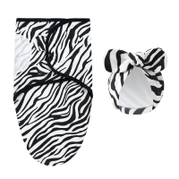 DreamNest – Rust & Comfort – Luxe Inbakerdoek met Mutsje Zebra | Educatief Speelgoed