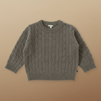 CozyWool – Warm & Comfortabel – Kinder trui van fijne wolmix Trui / Grijs / 90 (18–24 maanden) | Educatief Speelgoed